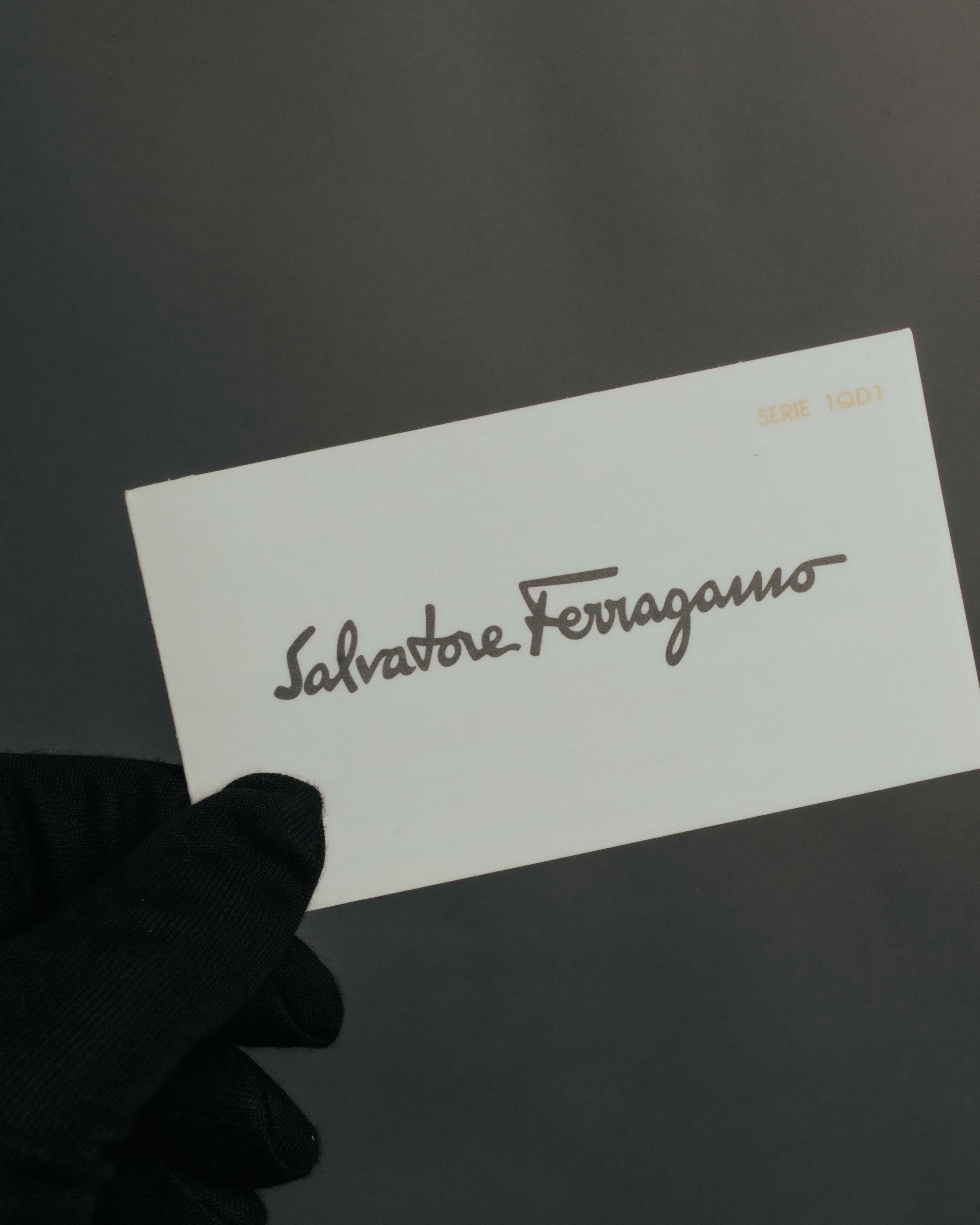 “Salvatore Ferragamo” 90’s-00’s Gancini top handle box calf bag