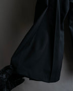 "YOHJI YAMAMOTO +NOIR" Asymmetrical slit sarouel slacks