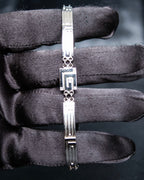 "Guy Laroche" Logo motif silver bracelet