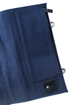 Christian Dior/ Felt Travel Organizer Clutch Bag Navy