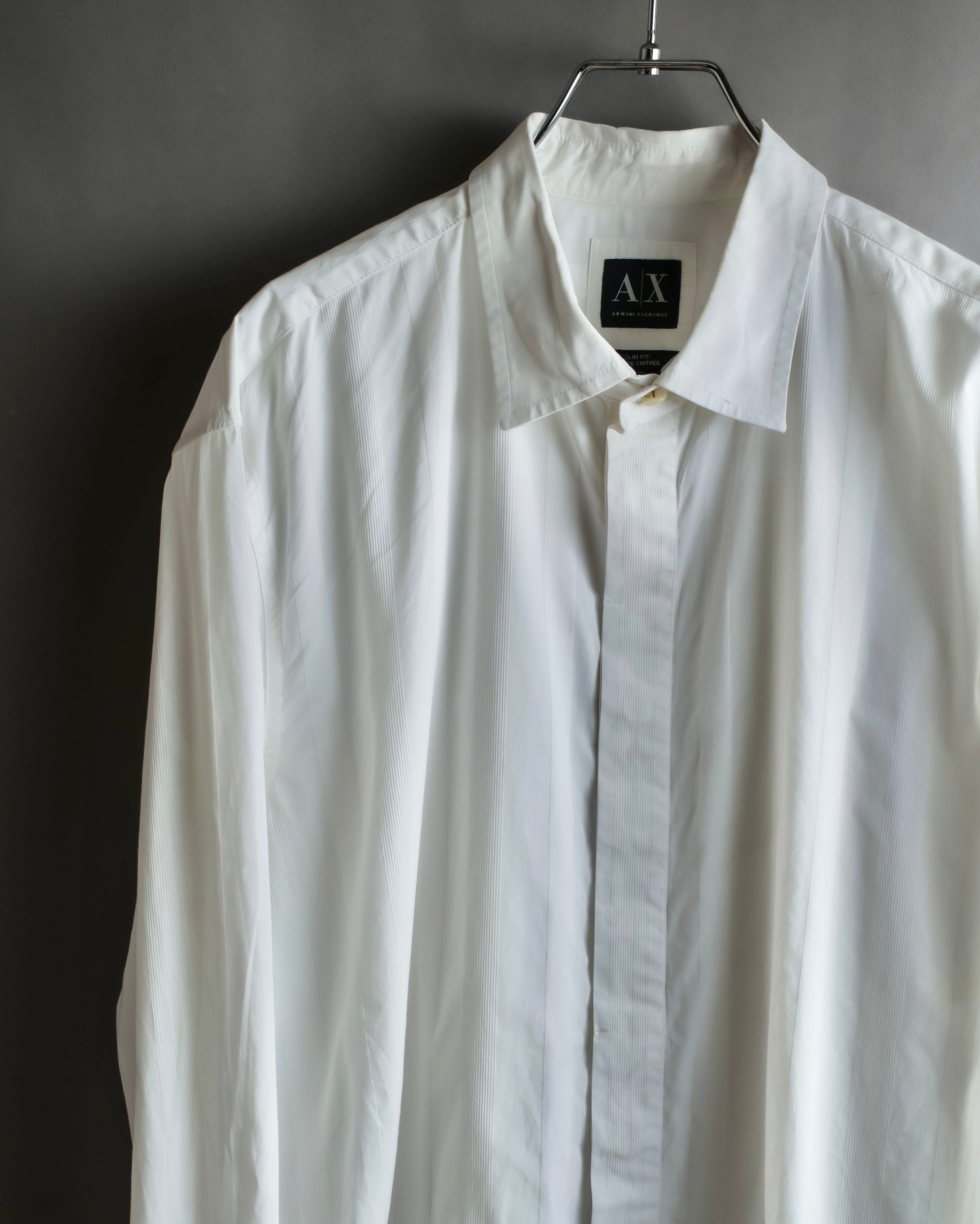 "ARMANI EXCHANGE" Different weave patterns cotton shirt