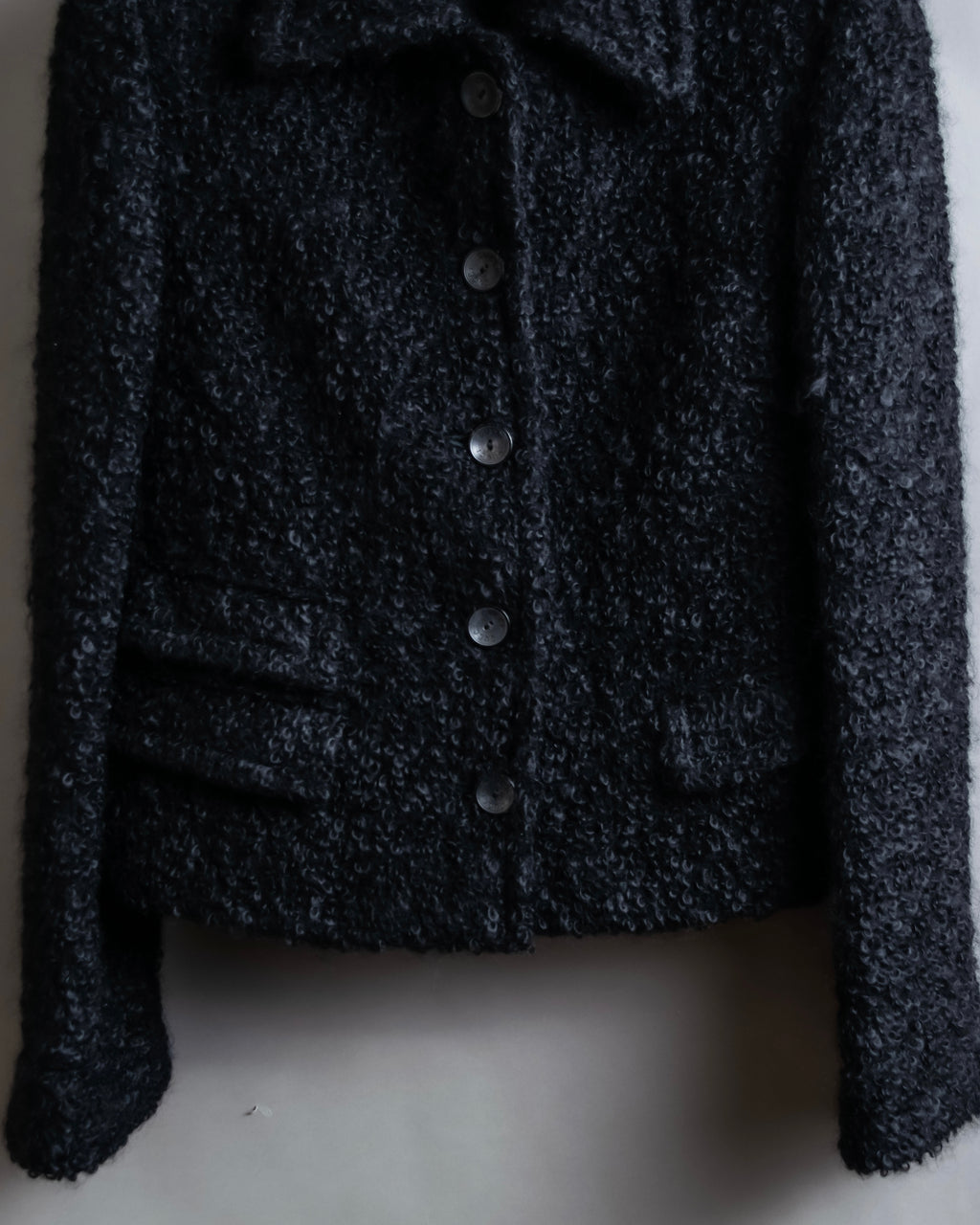 "GUCCI" Compact pattern bouclé wool jacket
