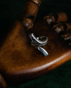 “GUCCI” 1990’s-2000’s Amethyst bypass silver ring