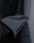 "CHRISTIAN DIOR MONSIEUR" Shadow stripe pattern classical formal detail set up