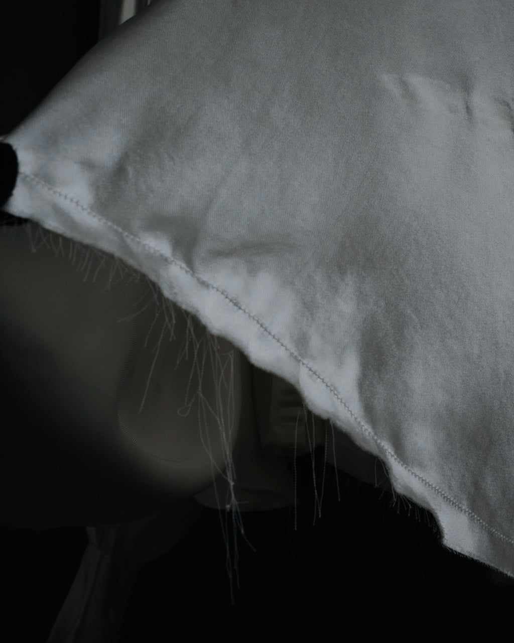 –SPECIAL– "LOEWE" 00’s Satin dolman sleeve destroy edge shirt