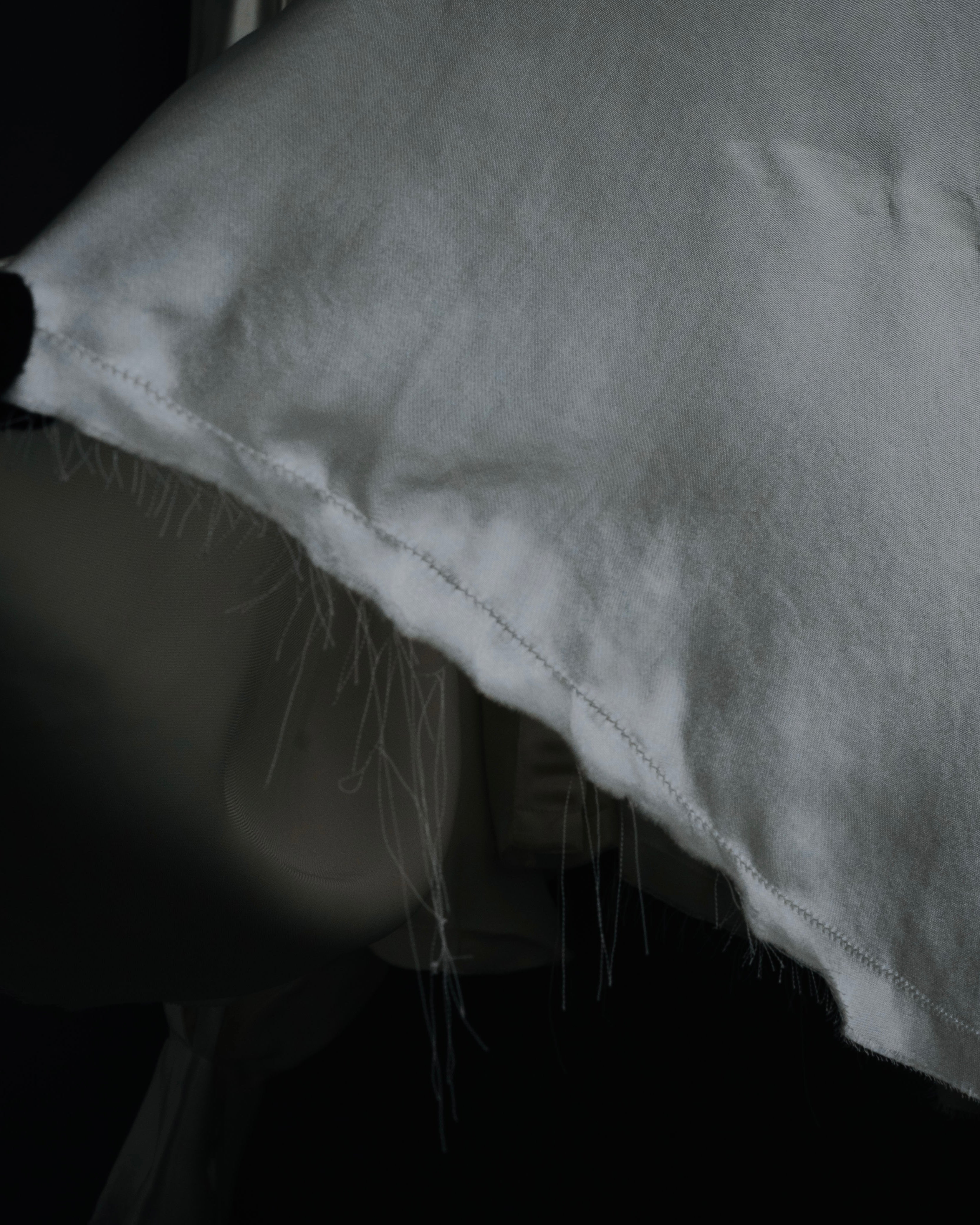 –SPECIAL– "LOEWE" 00’s Satin dolman sleeve destroy edge shirt