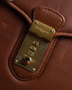 "BALENCIAGA" Water repellent flap square leather bag