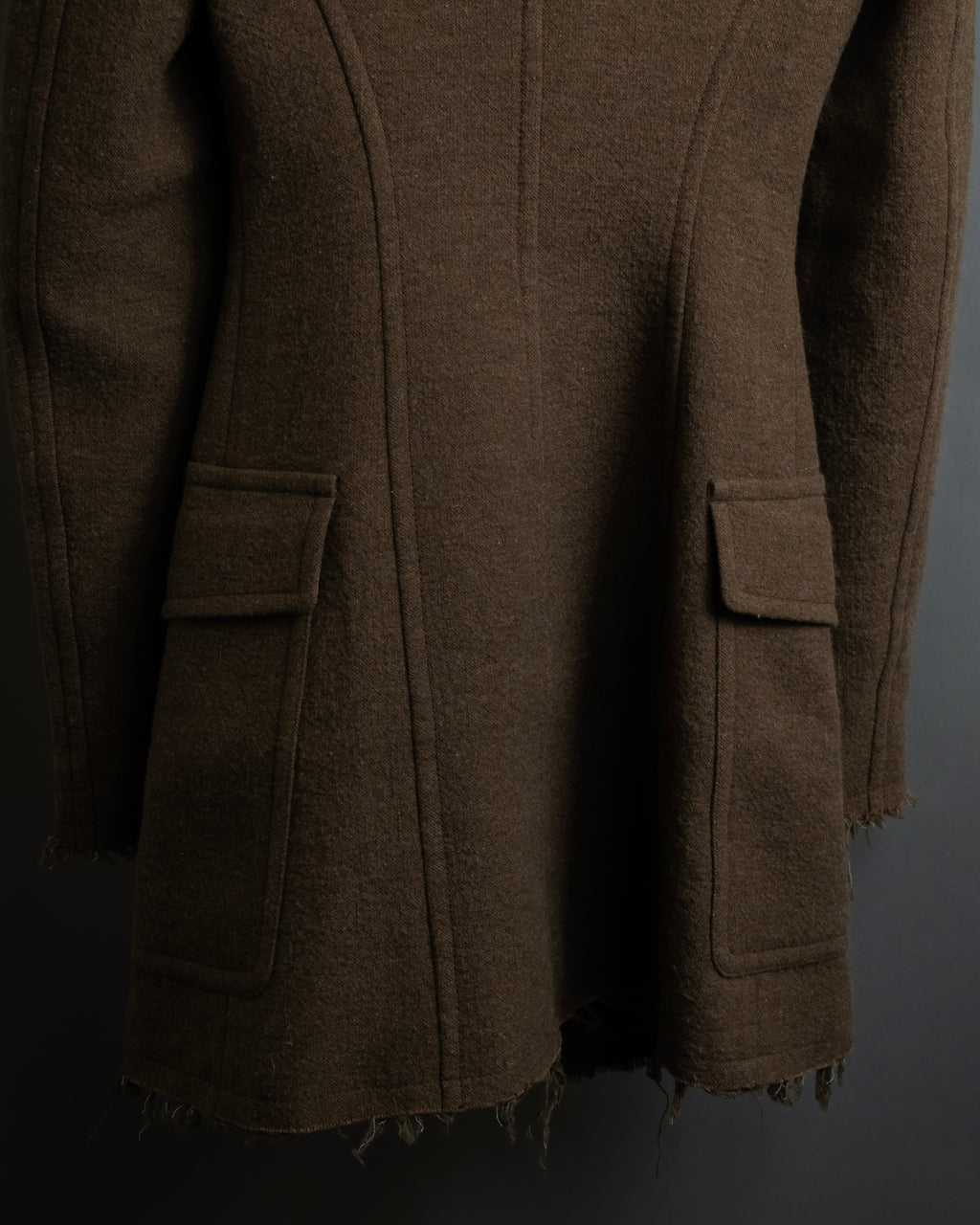 "SPORTSMAX" Carving flap design mid-length coat