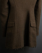 "SPORTSMAX" Carving flap design mid-length coat