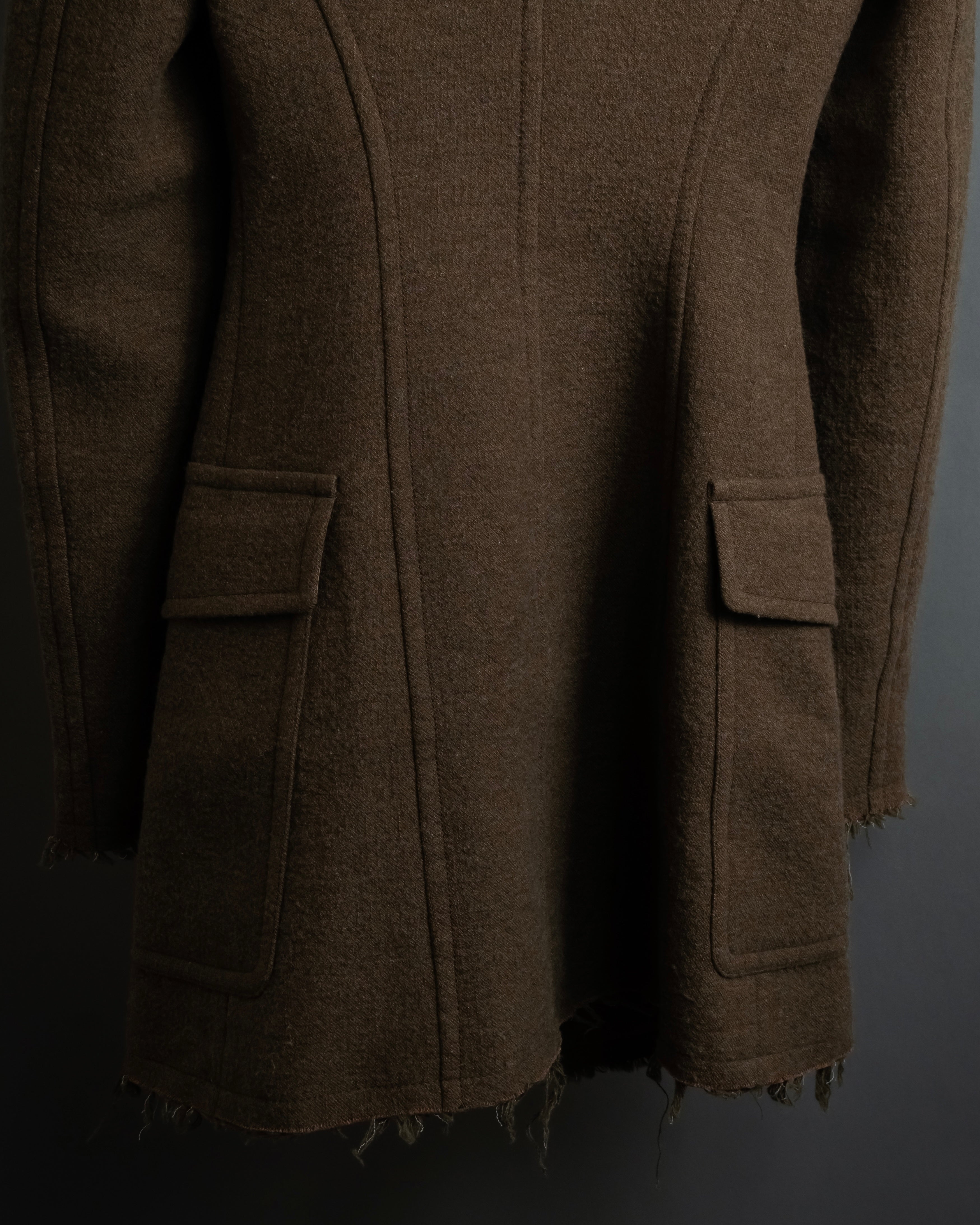 "SPORTSMAX" Carving flap design mid-length coat