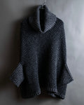"DOLCE &amp; GABBANA" Poncho silhouette waffle knit pullover
