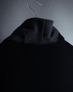 "ISSEY MIYAKE PLANTATION" Minimalist design A-line stand collar coat