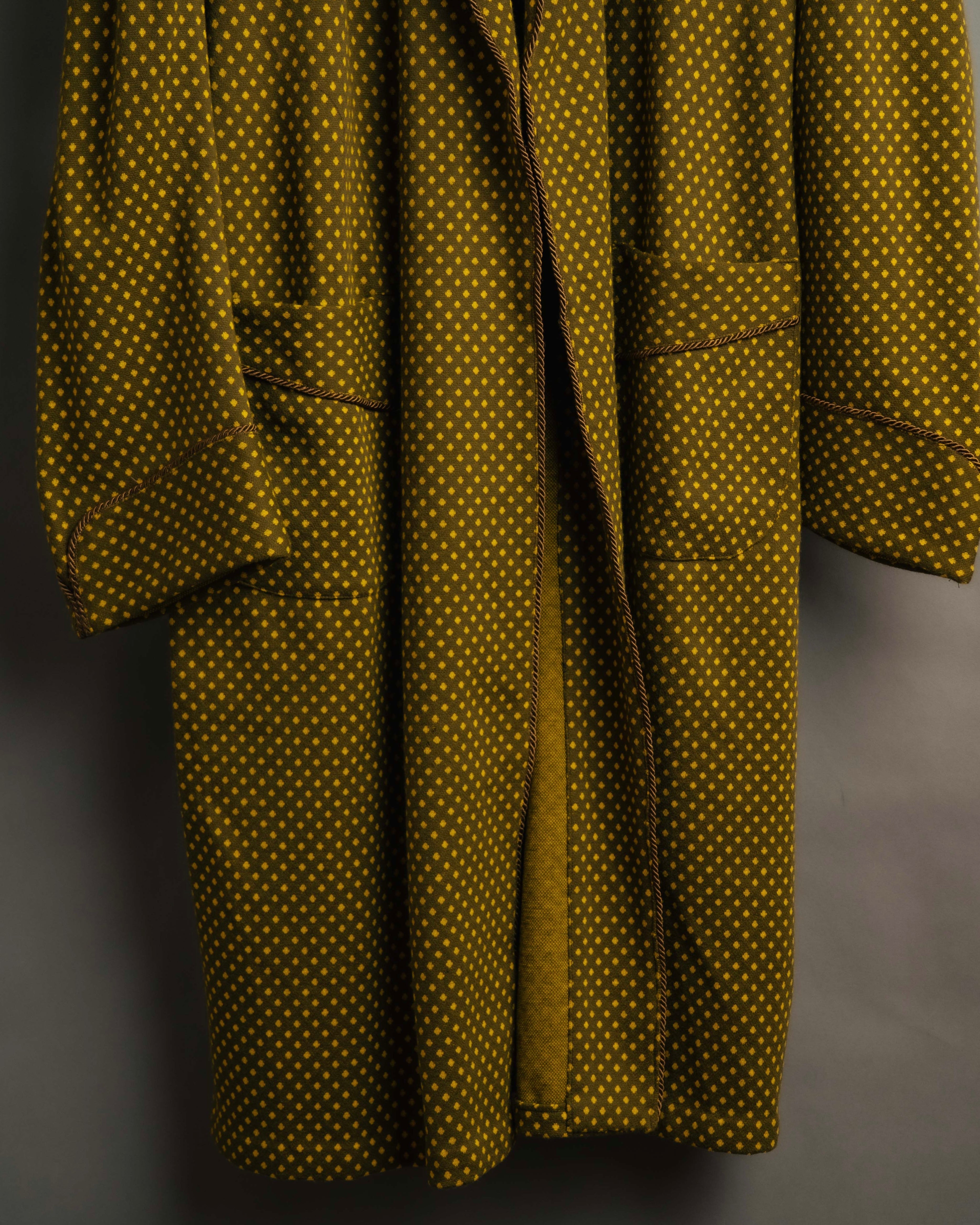 -MOOD Vintage Collections- 80’s Geometric pattern knit gown coat