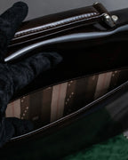 "BALENCIAGA" Patine leather briefcase bag