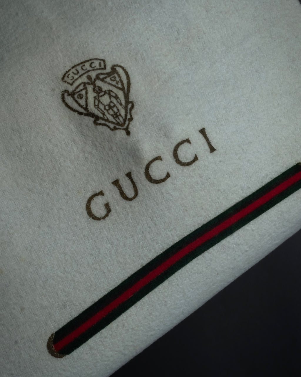 -SPECIAL- "GUCCI"  1980-1986's Inherited model grained leather bamboo bag