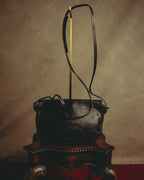 “BOTTEGA VENETA” 10’s Iridescent calfskin intrecciato trim crossbody bag