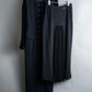 "LUIVALTA" Double breasted long dress and pleated skirt two piece