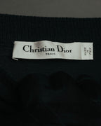-SPECIAL- “Christian Dior“ 00’s-10’s Sheer ribbed asymmetric long skirt