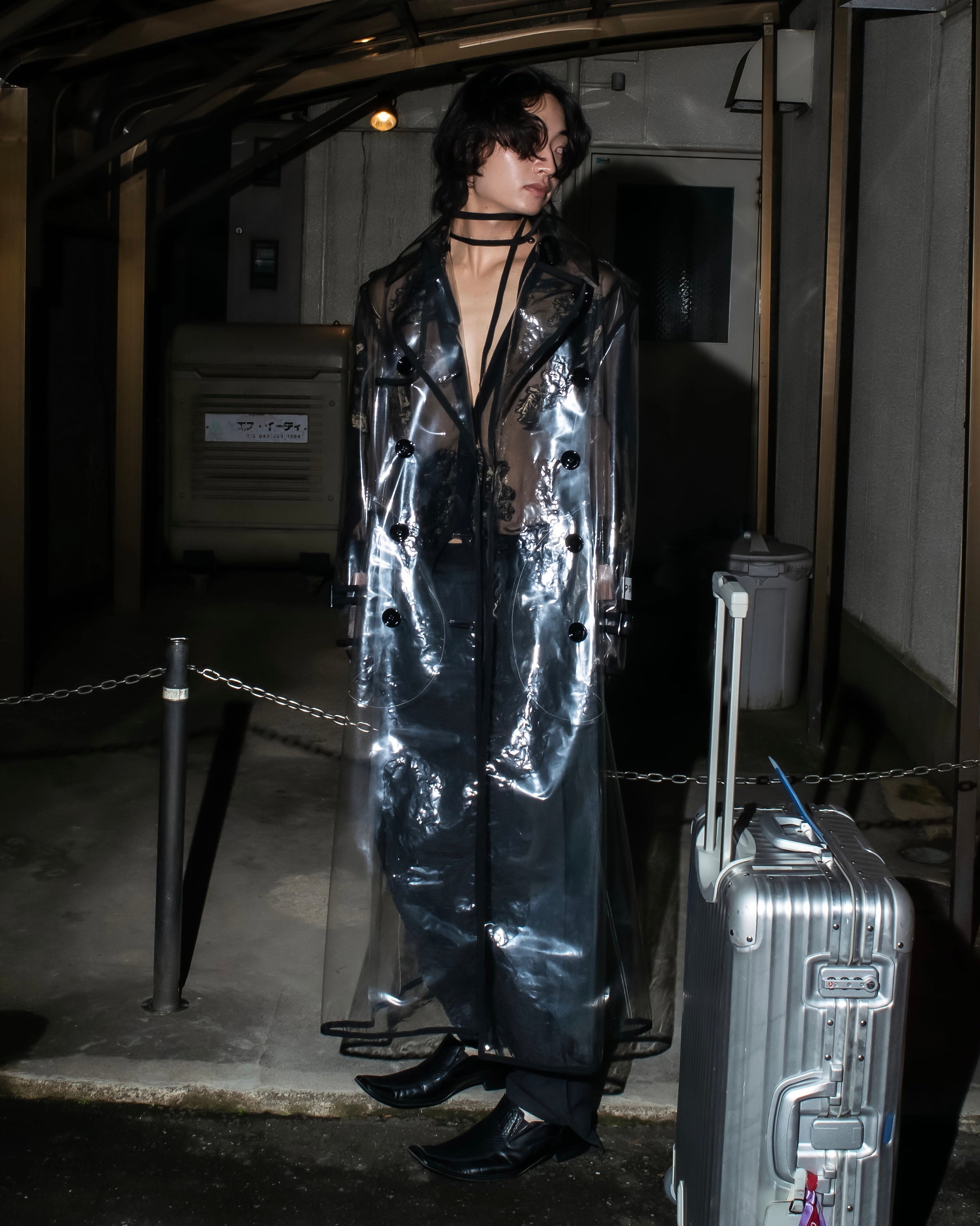 "DOLCE &amp; GABBANA" 23SS PVC material oversize trench coat