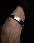 "DIOR HOMME" Logo engraved silver bangle