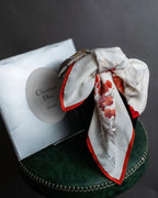 "Christian Dior" Various floral silk scarf