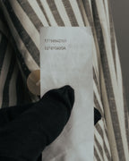 -SPECIAL- “LOEWE” 2010’s striped ribbon sleeve long gown coat
