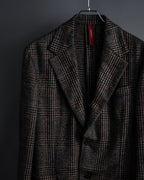 "Ernesto" Glen plaid flannel tailored jacket