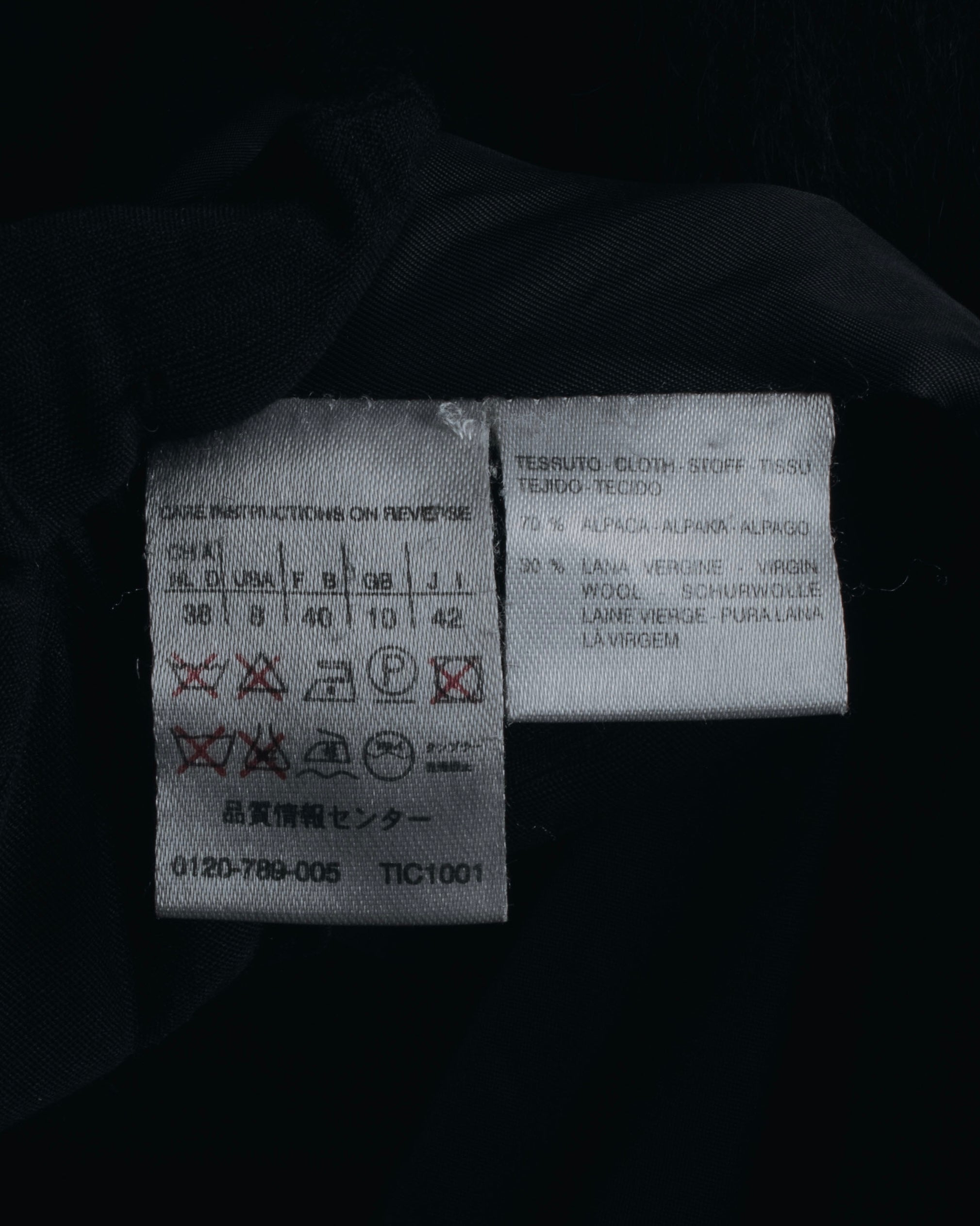 Max Mara 00年代-10年代系带羊驼毛绒毛连帽大衣