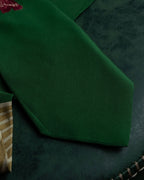 "JEAN PAUL GAULTIER" Radiation gold & human pattern silk neck tie