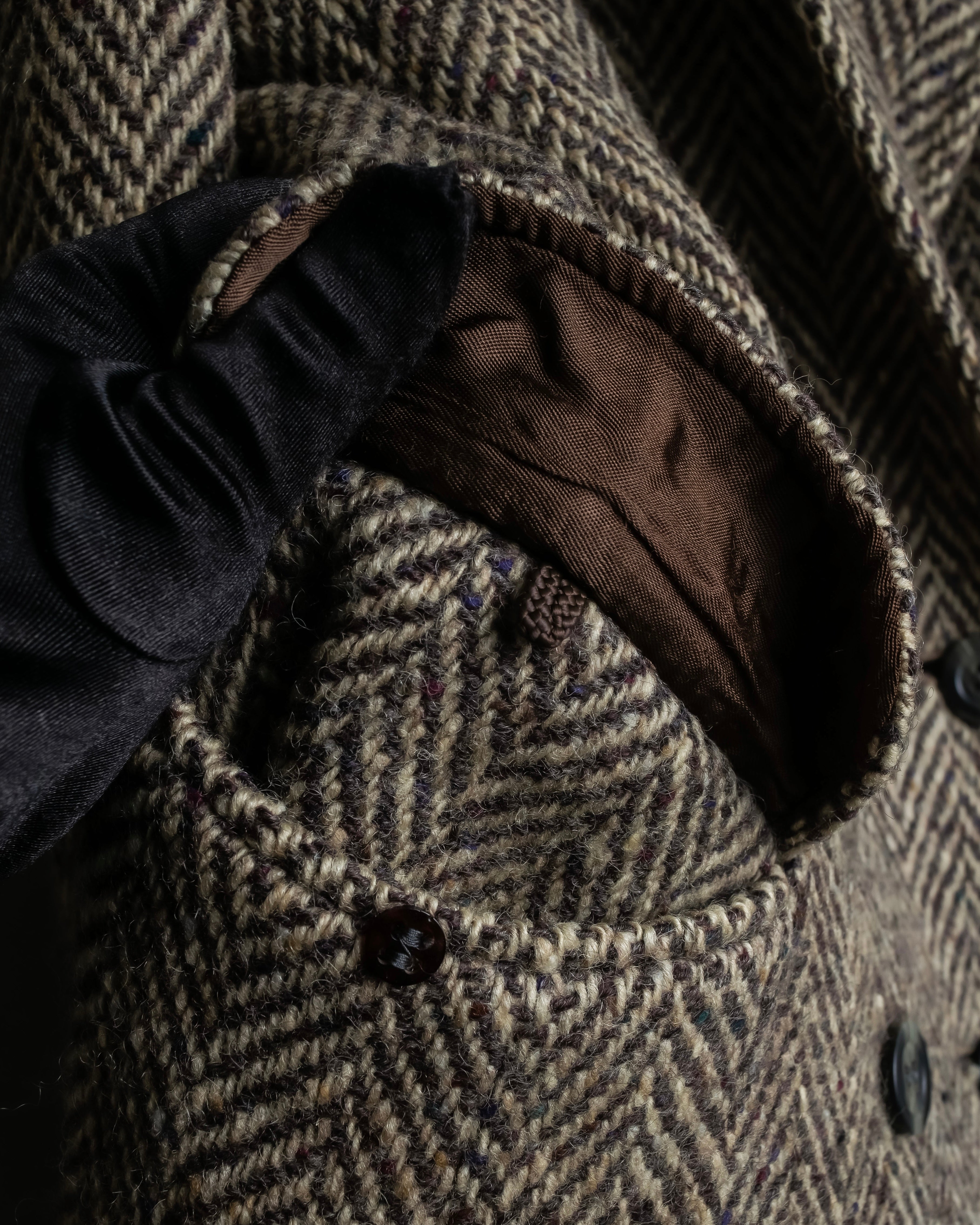 Vintage irish tweed long coat