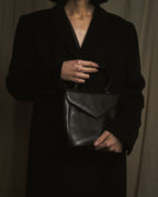 "Salvatore Ferragamo" Mid 90’s archival envelope flap top-handle bag