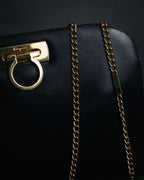 "Salvatore Ferragamo" 90’s Iconic gancini chain shoulder bag