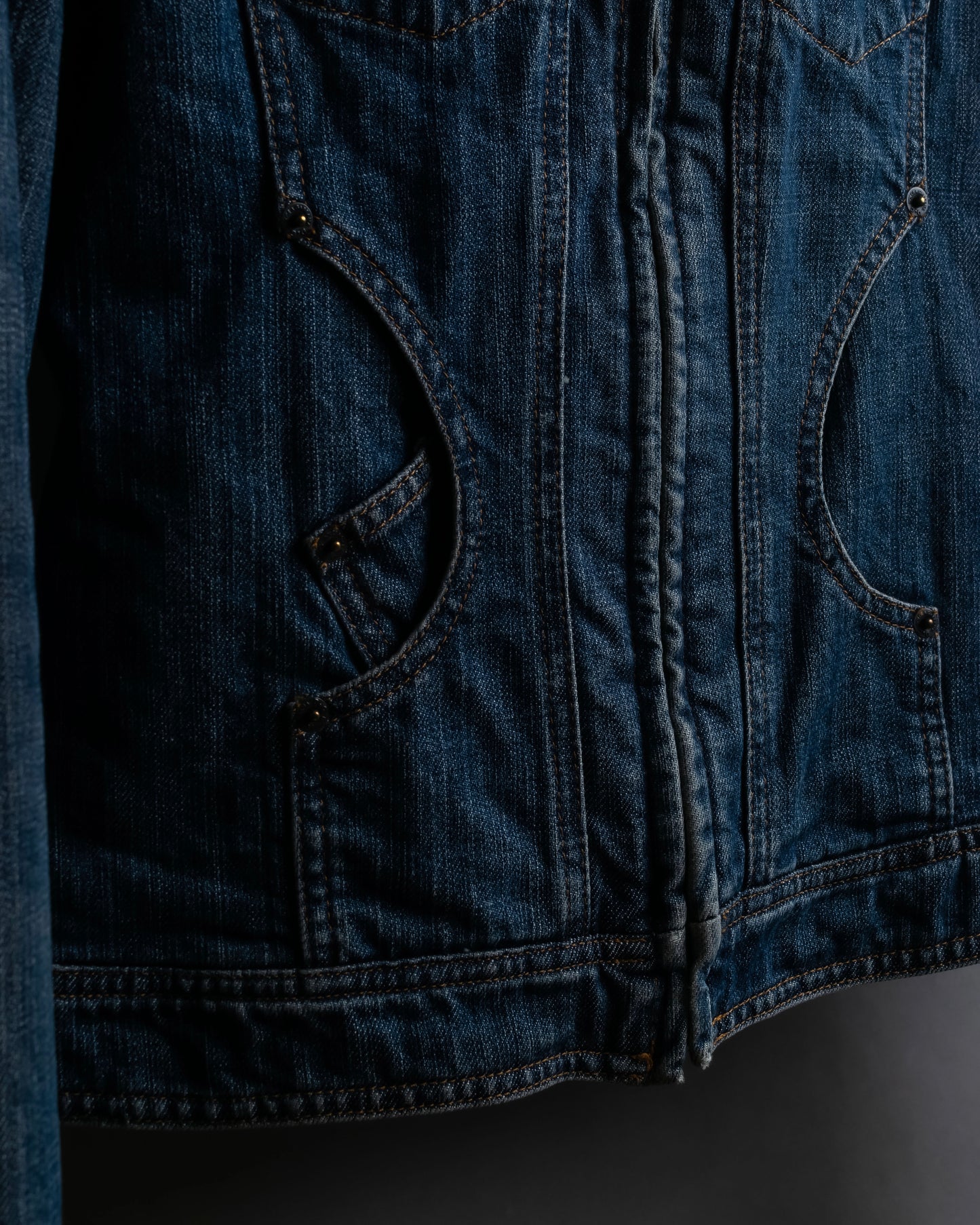 "Dolce & Gabbana" Cutting stitch detail denim jacket