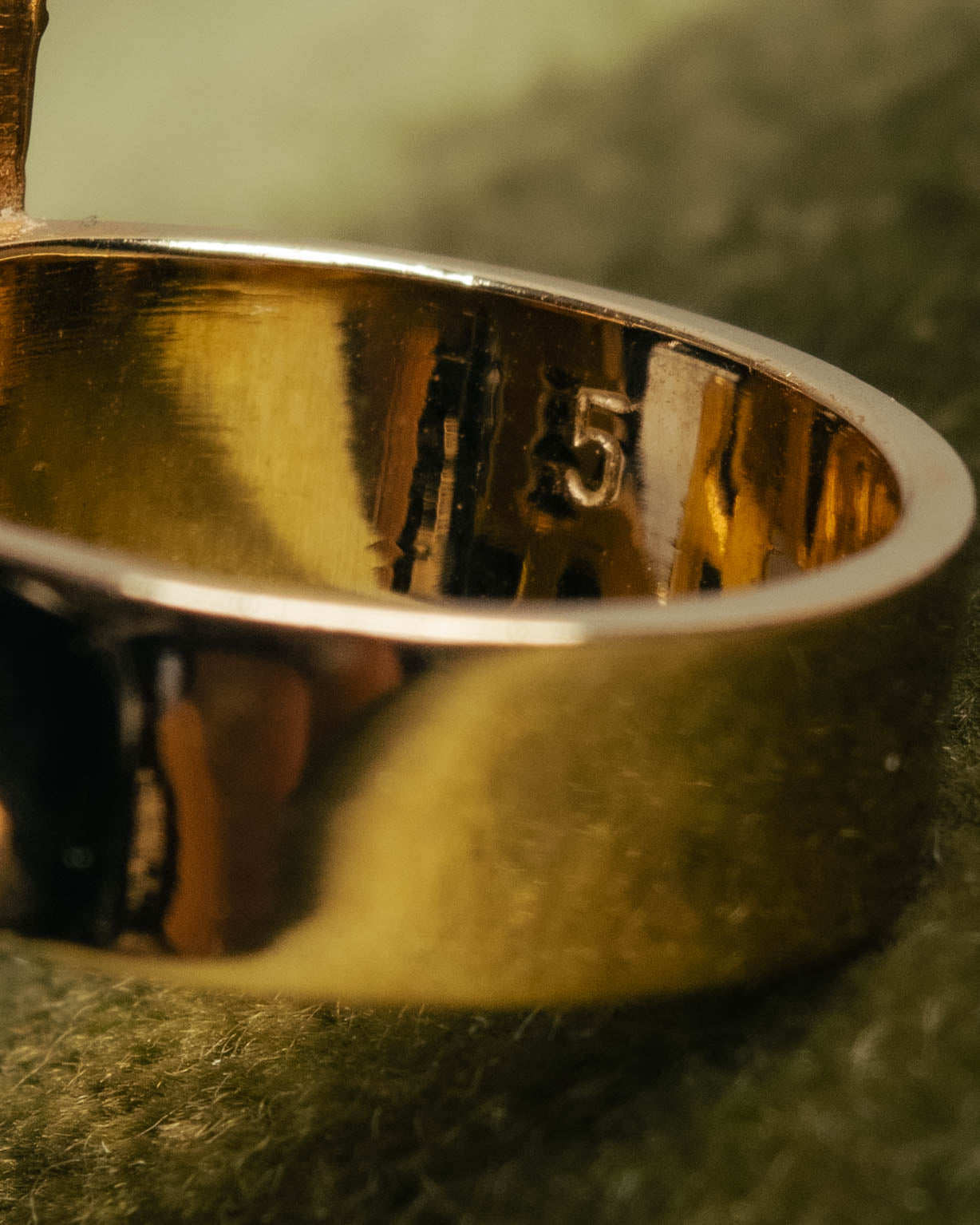 "Christian Dior" 00's Openwork Dior logo gold ring