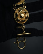 “Christian Dior” 90’s Medallion motif toggle bracelet