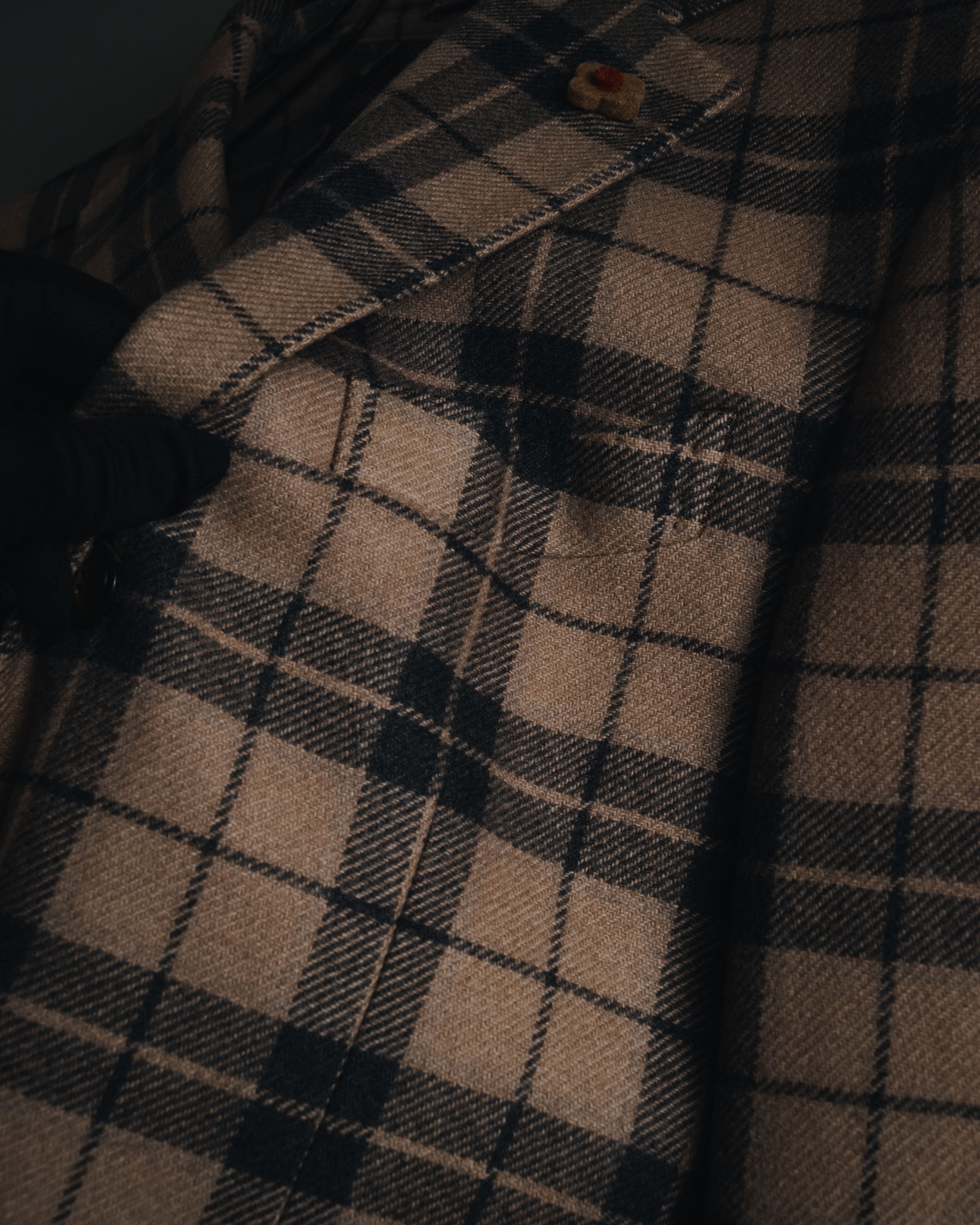 "LARDINI" Checked three-button soft-shoulder tailored jacket