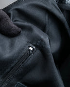 "AULENTTI" Gold closure belt design leather 2-way bag