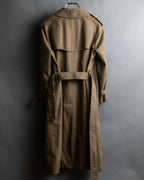"Burberrys" Water-repellent cotton soutien colour trench coat