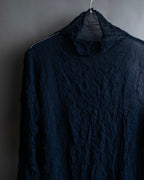 "ISSEY MIYAKE PERMANENTE"
Washed high neck sheer pullover