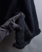 "YOHJI YAMAMOTO" 19AW Oversized cape knit cardigan