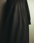 “Y’s for living” Late 2010’s-early 2020’s Draped cotton button-front long dress