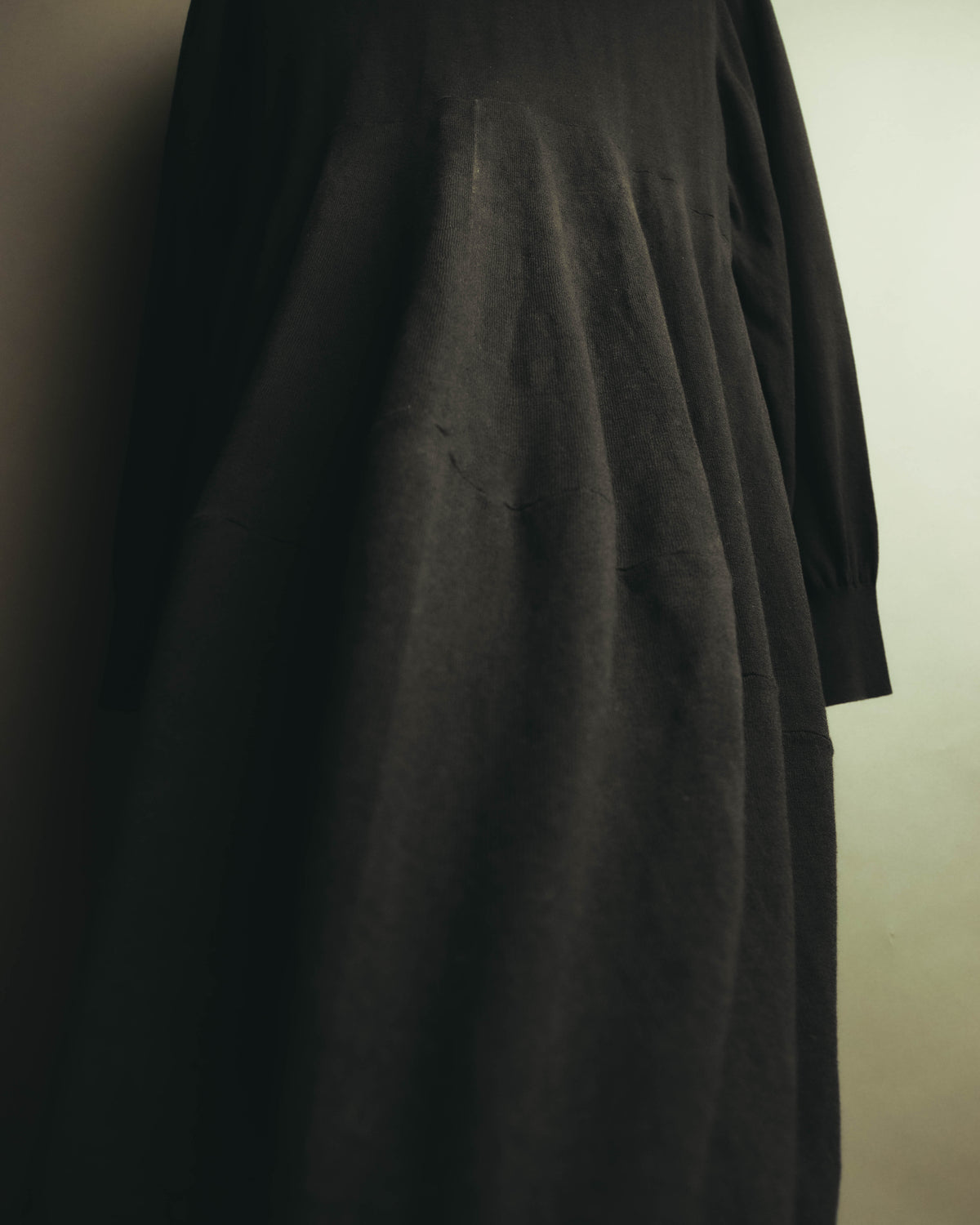“Y’s for living” Late 2010’s-early 2020’s Draped cotton button-front long dress
