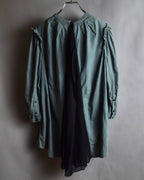 "UNDERCOVER" Raw edge frill design military-like shirt tunic