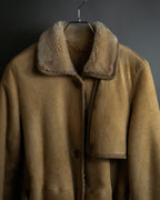 "LOEWE" 90's Panel-switched design mouton shearling coat