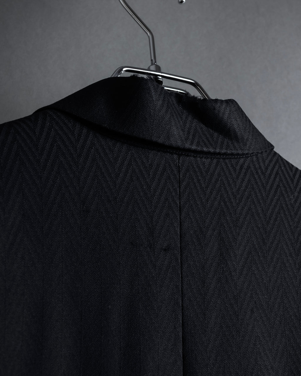 “Christian Dior” 90’s sculpted herringbone chester coat