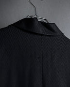 “Christian Dior” 90’s sculpted herringbone chester coat
