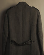 “GUCCI” Late 90’s-early 00’s military double breasted wool coat