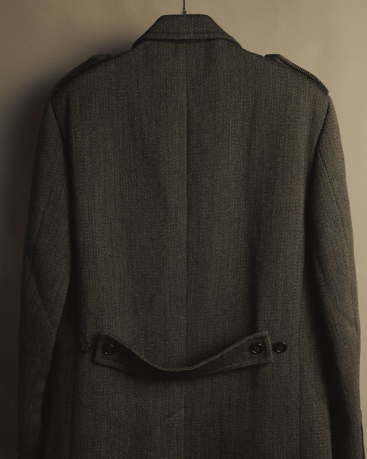 “GUCCI” Late 90’s-early 00’s military double breasted wool coat