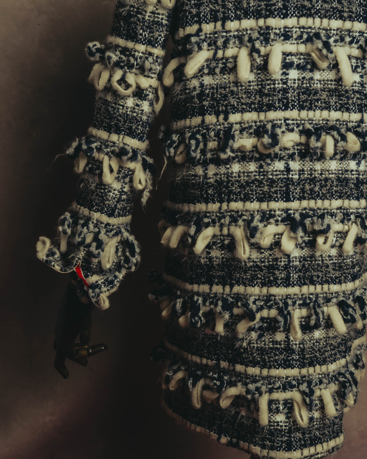 "THOM BROWNE" 2010's-20's Textured double breasted boucle coat