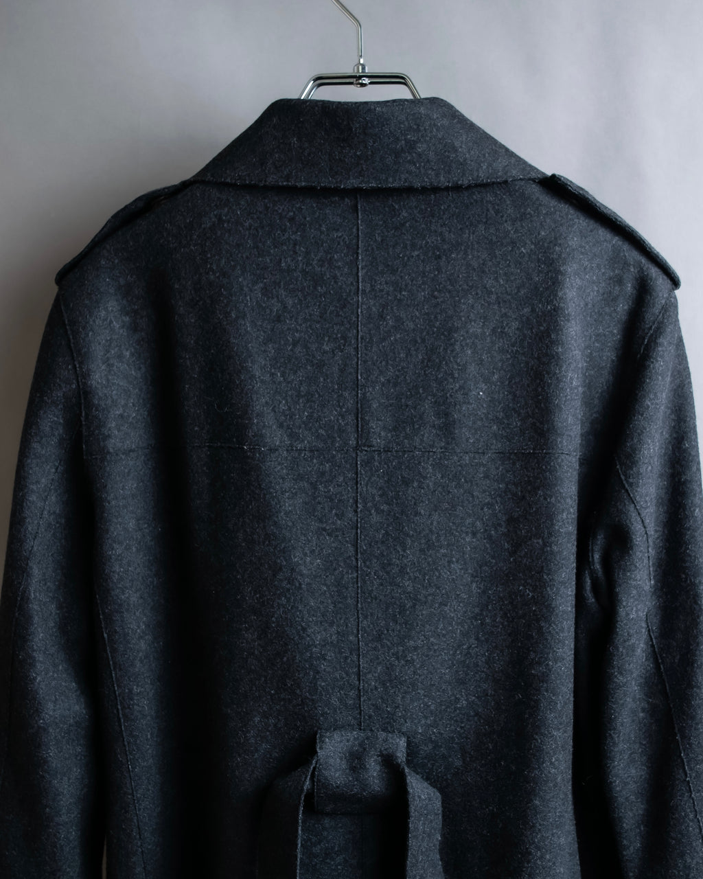 "FENDI" Snap button detail belted trench coat